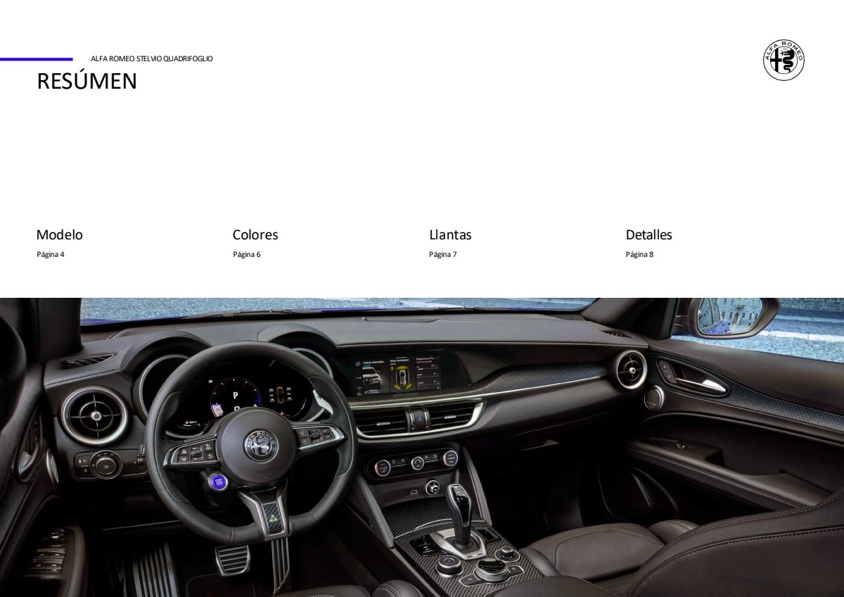 2025 – Stelvio Quadrifoglio (ES) Preview Page 3