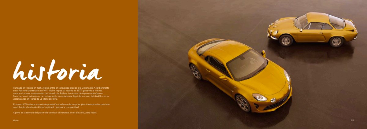 2019 – A110 Model Range (ES) Preview Page 2