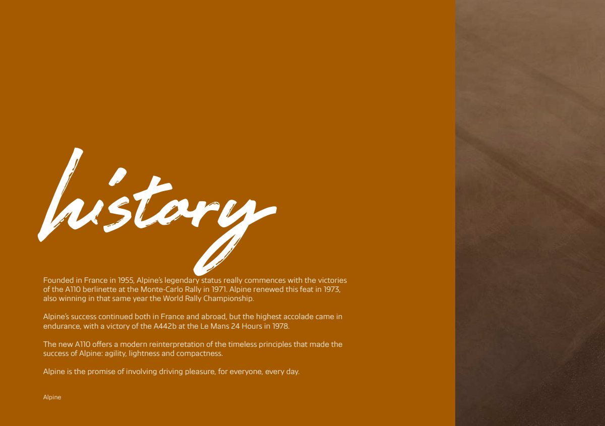 2021 – A110 Model Range (UK) Preview Page 2