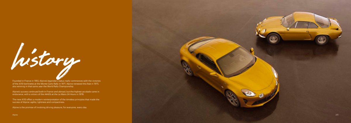 2019 – A110 Model Range (UK) Preview Page 2