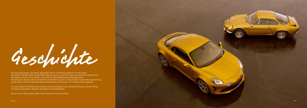 2021 – A110 Model Range (CH) Preview Page 2