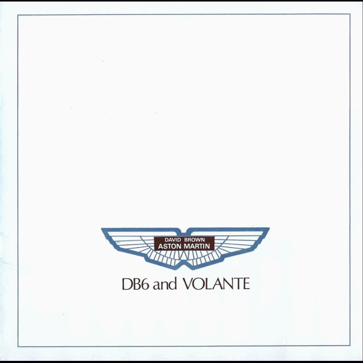 1965 – DB6 & Volante (UK) Preview Page 1