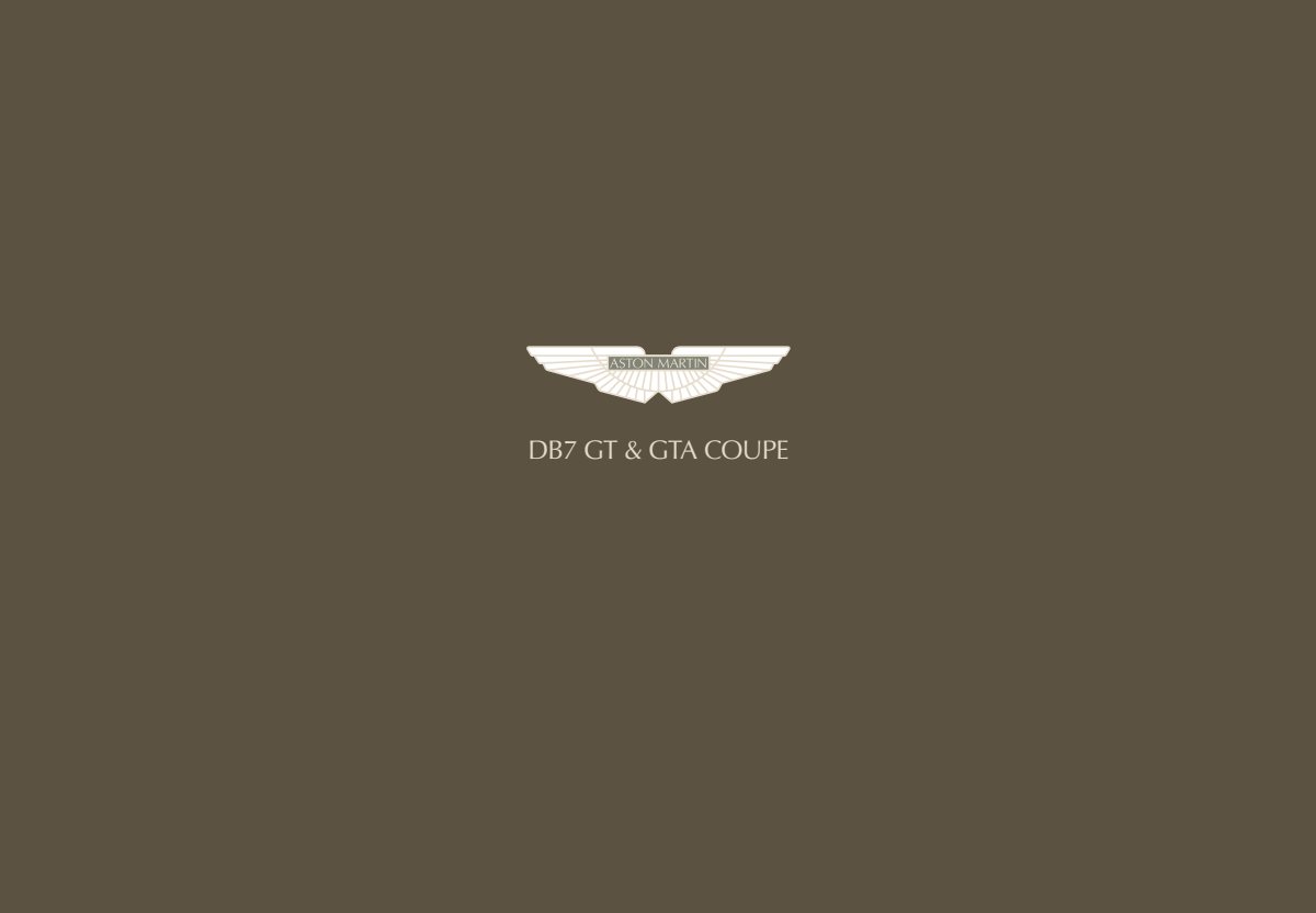 2002 – DB7 GT & GTA Coupe (UK) Preview Page 1
