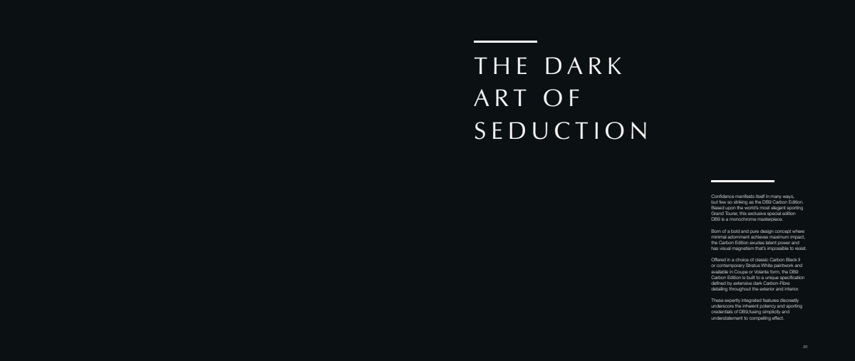 2015 – DB9 Carbon Edition (UK) Preview Page 2