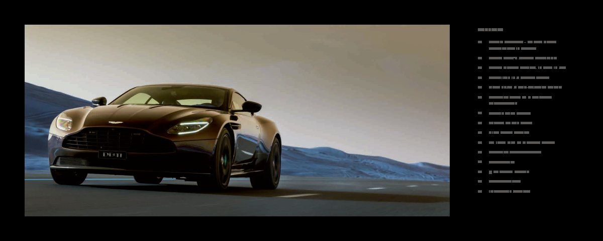 2019 – DB11 Coupe & Volante (INT) Preview Page 3