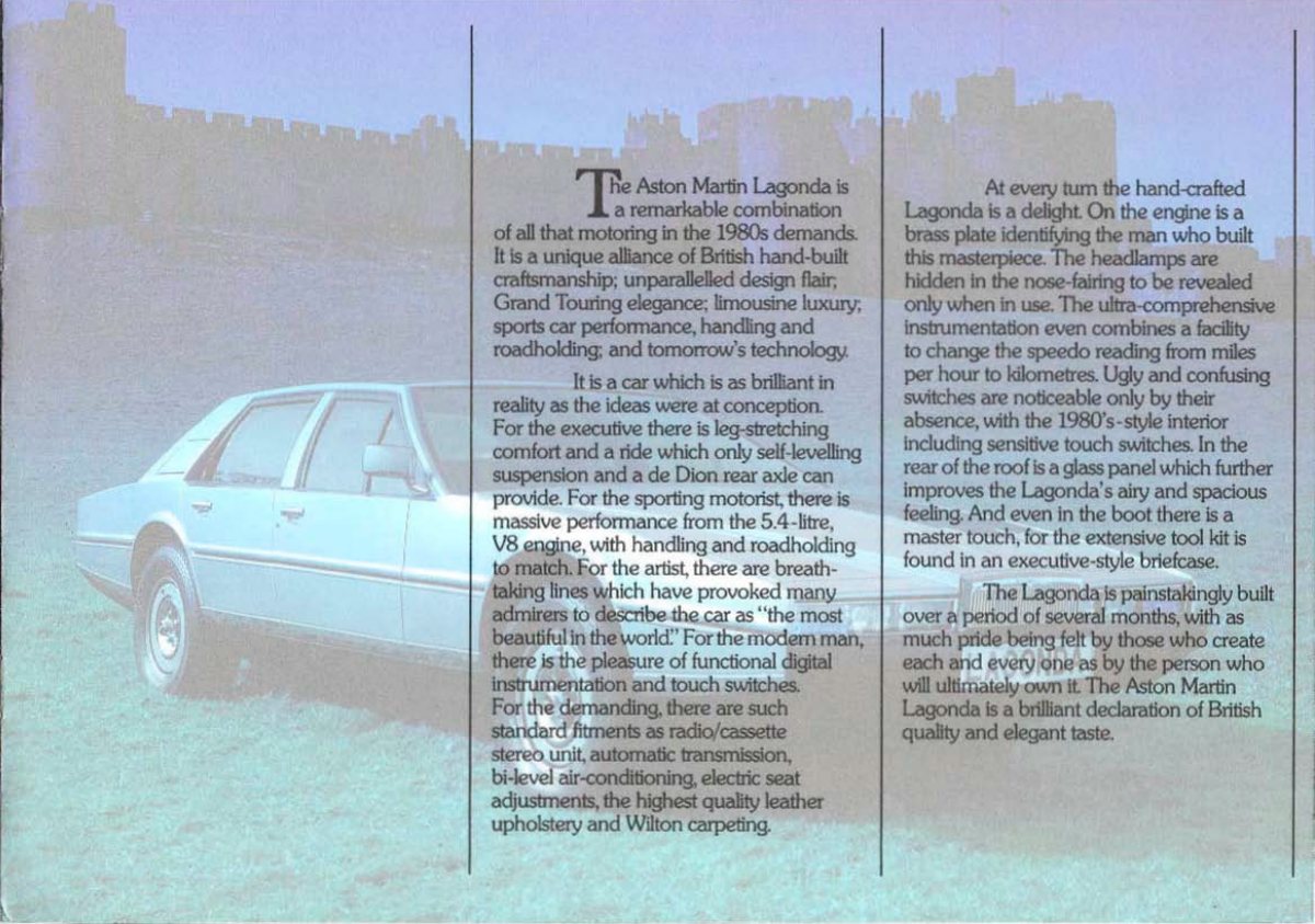 1975 – Lagonda (UK) Preview Page 2