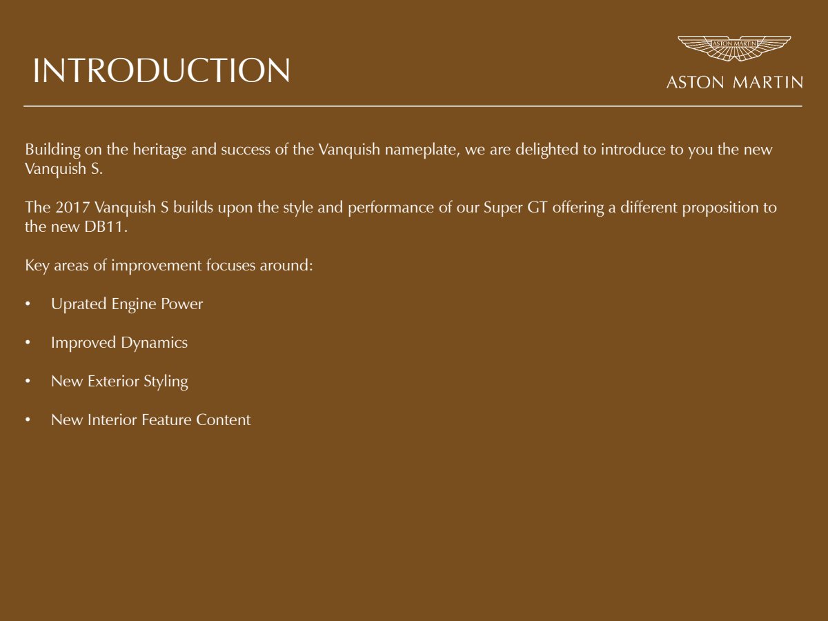 2017 – Vanquish S (US) Preview Page 3