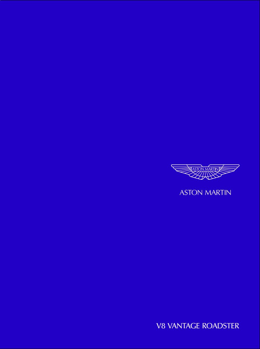 2009 – V8 Vantage Roadster (JP) Preview Page 1