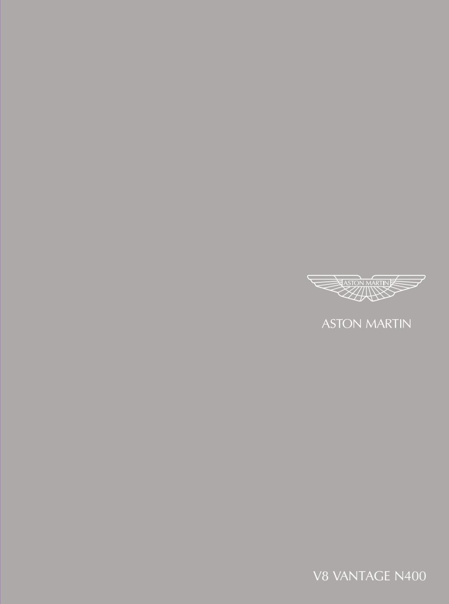 2007 – V8 Vantage N400 (UK) Preview Page 1