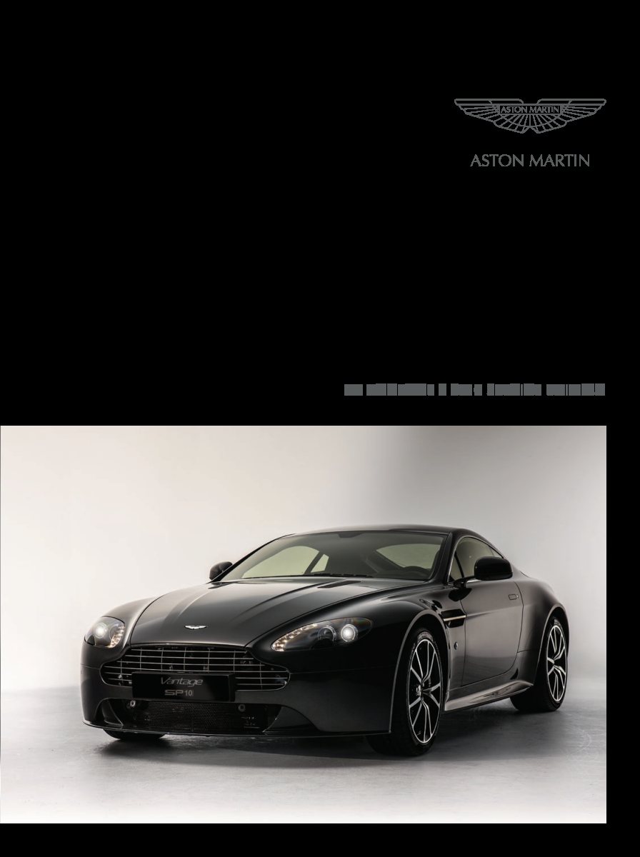 2013 – V8 Vantage S SP10 Edition (INT) Preview Page 1