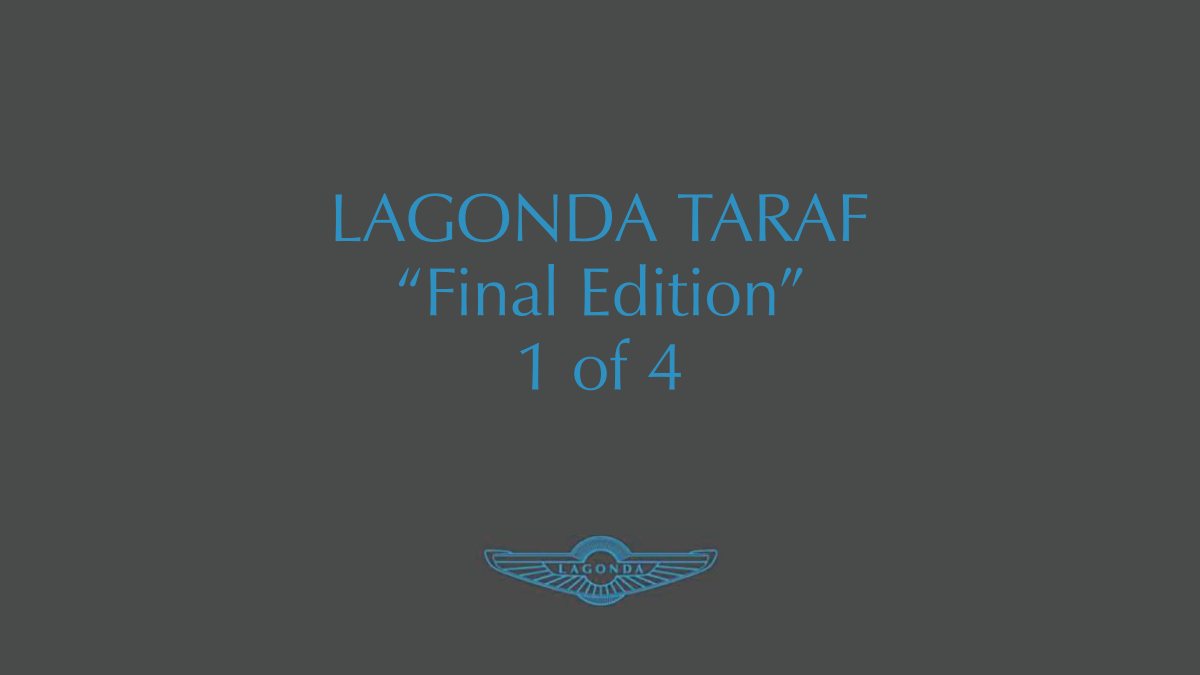 2018 – Lagonda Taraf (INT) Preview Page 1